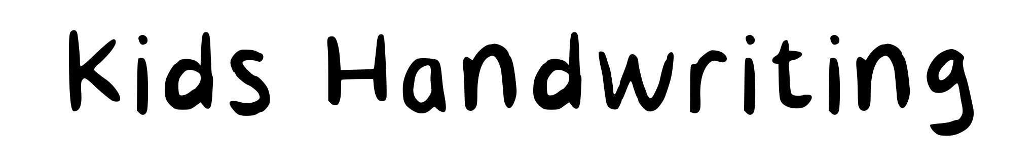 Kids Handwriting