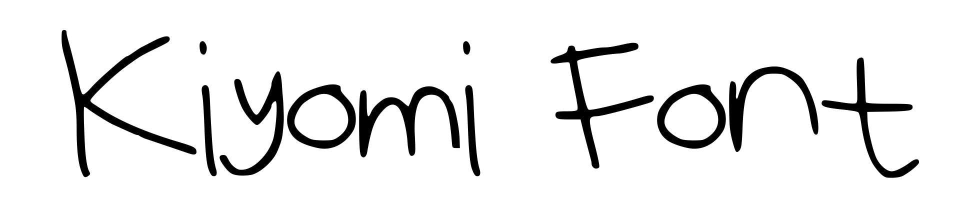 Kiyomi Font