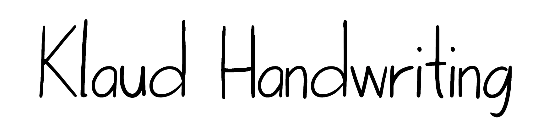 Klaud Handwriting