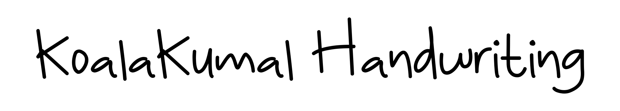 KoalaKumal Handwriting