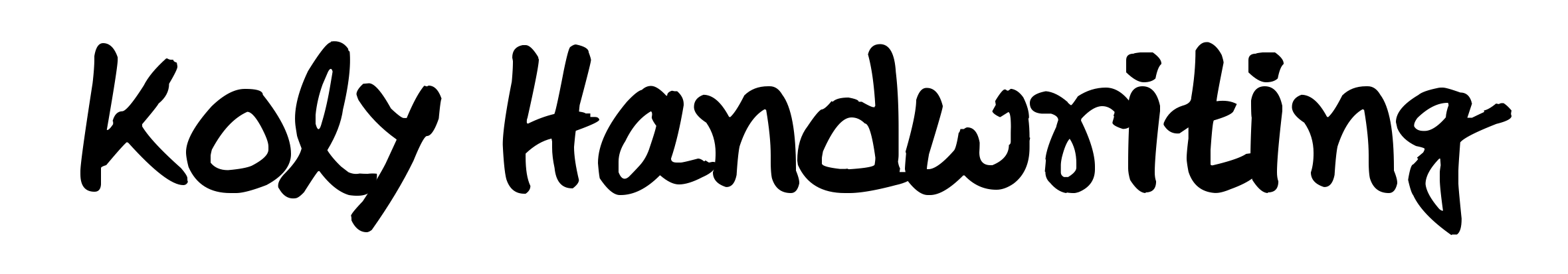Koly Handwriting