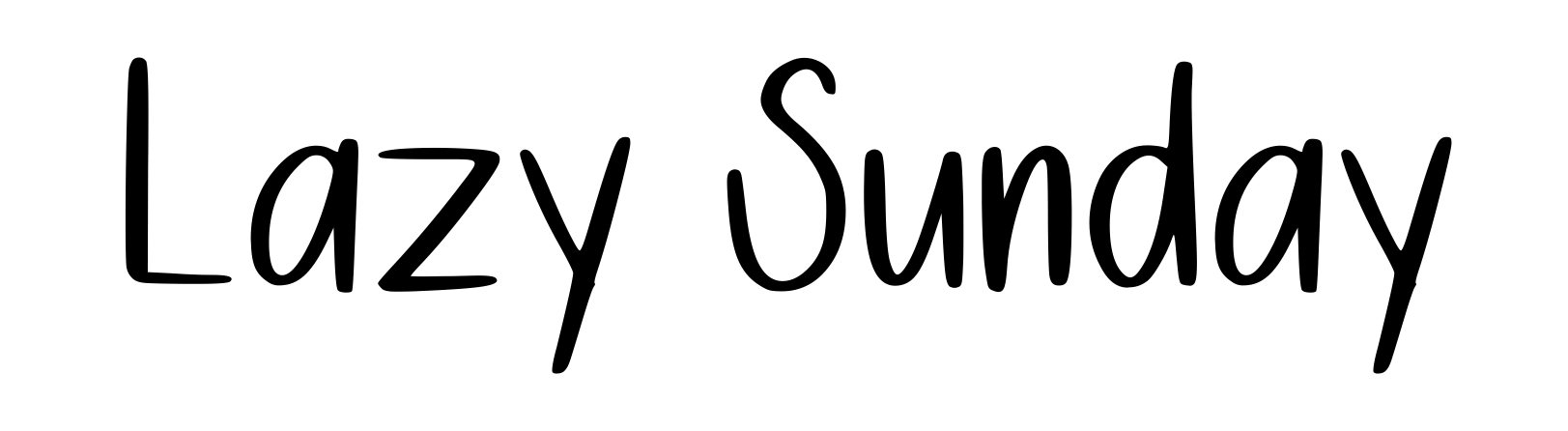 Lazy Sunday