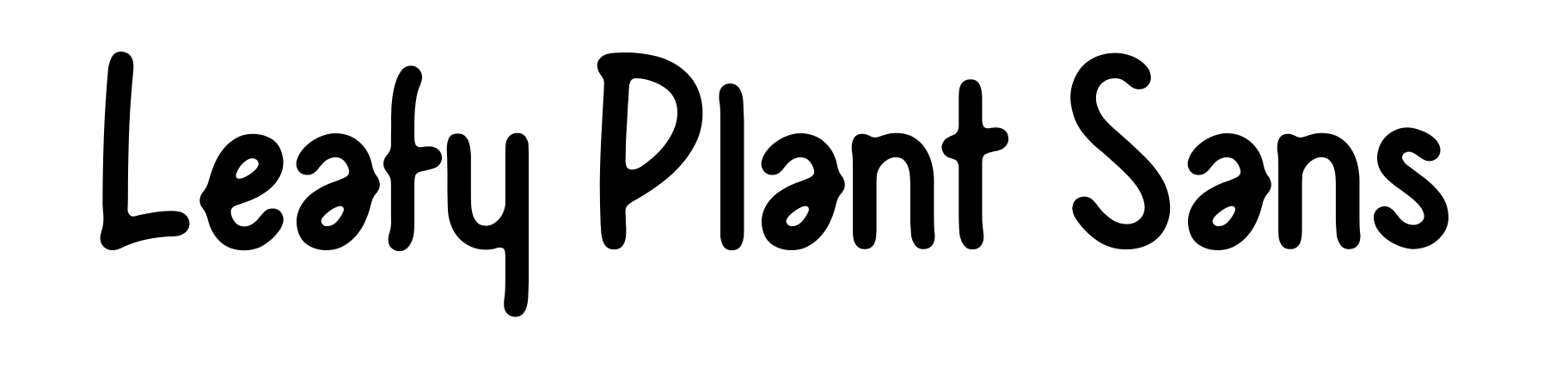 Leafy Plant Sans