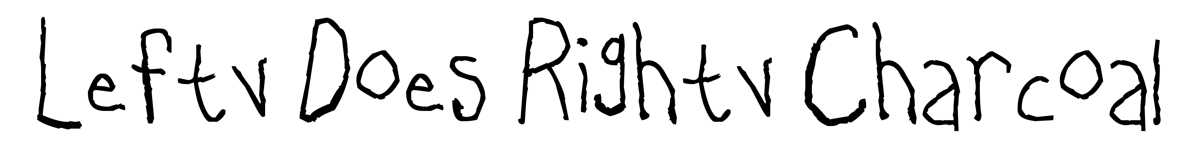 Lefty Does Righty Charcoal