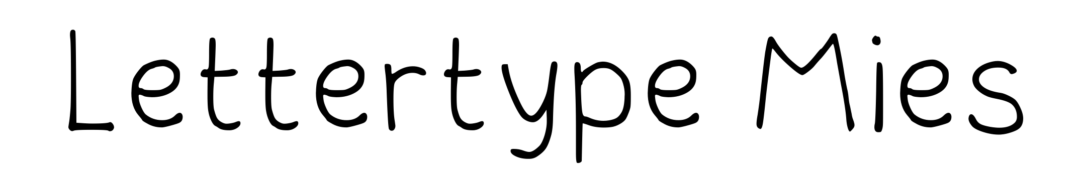 Lettertype Mies