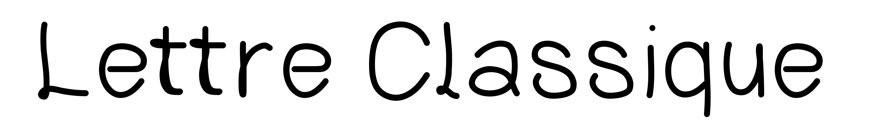 Lettre Classique