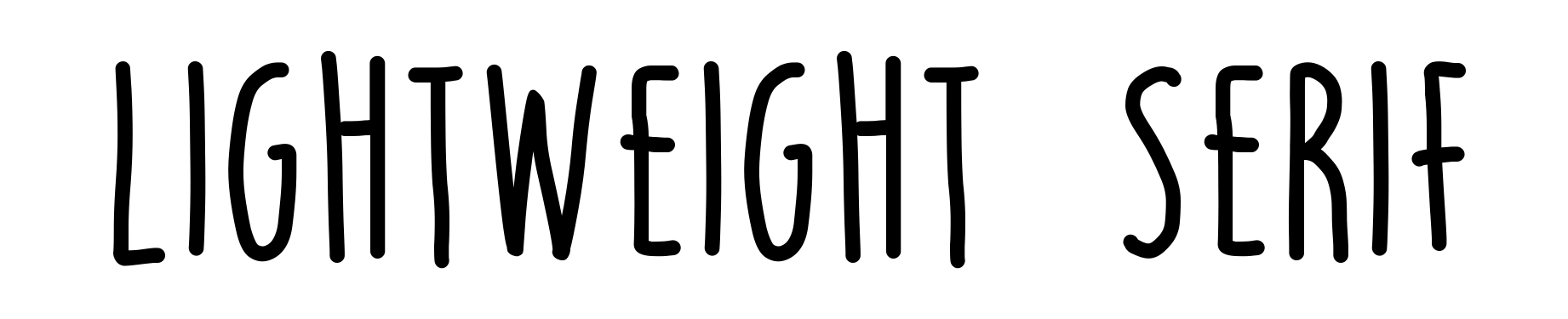 Lightweight Serif