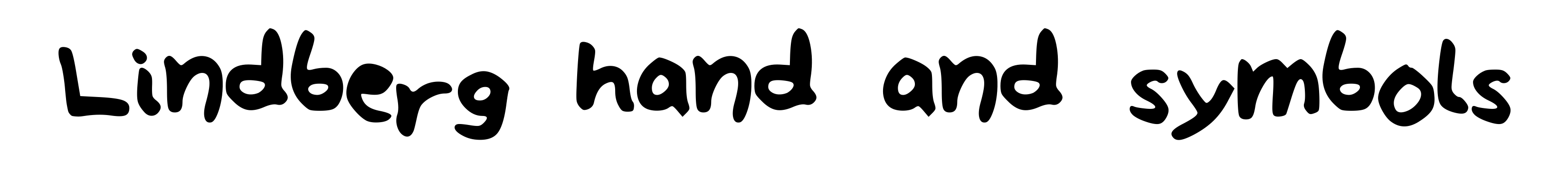 Lindberg hand and symbols