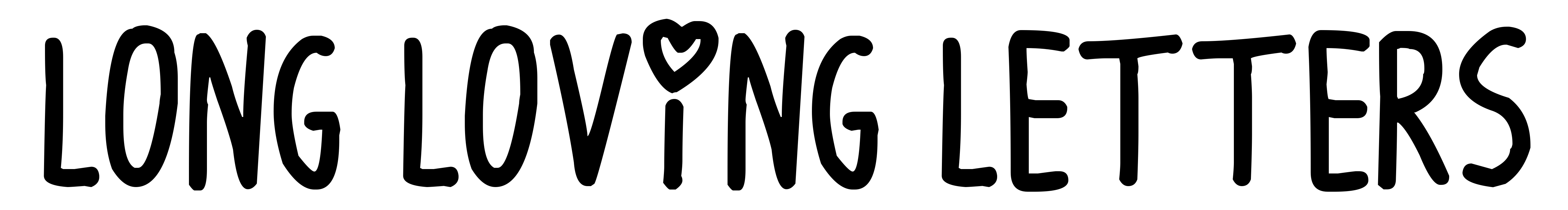Long Loving Letters