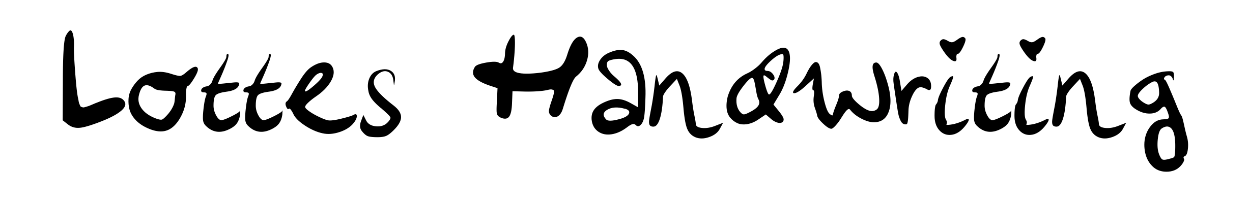 Lottes Handwriting