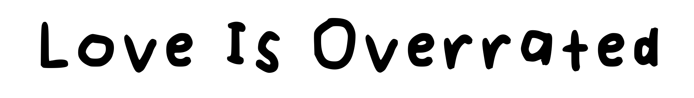 Love Is Overrated
