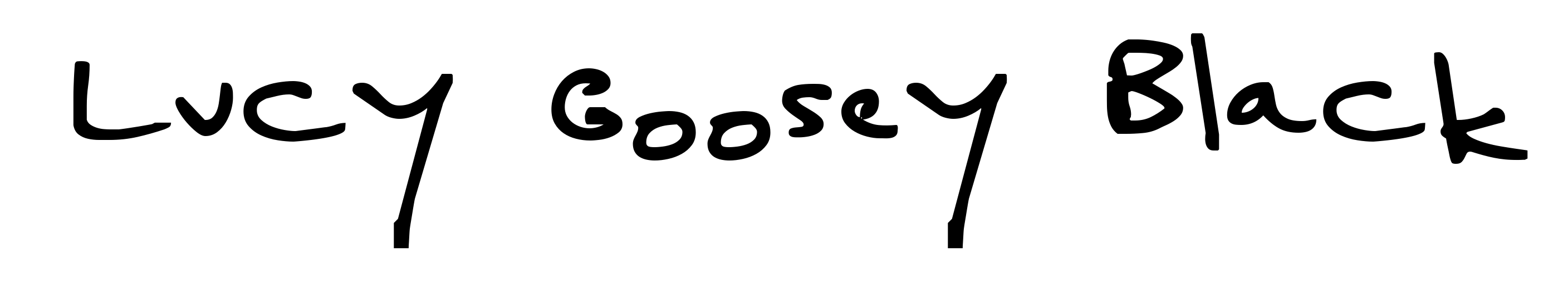 Lucy Goosey Black