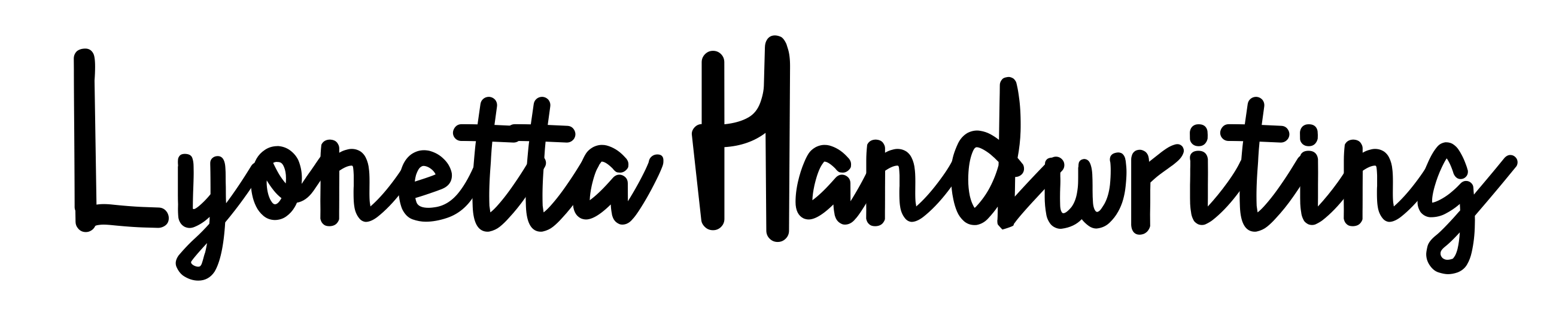 Lyonetta Handwriting