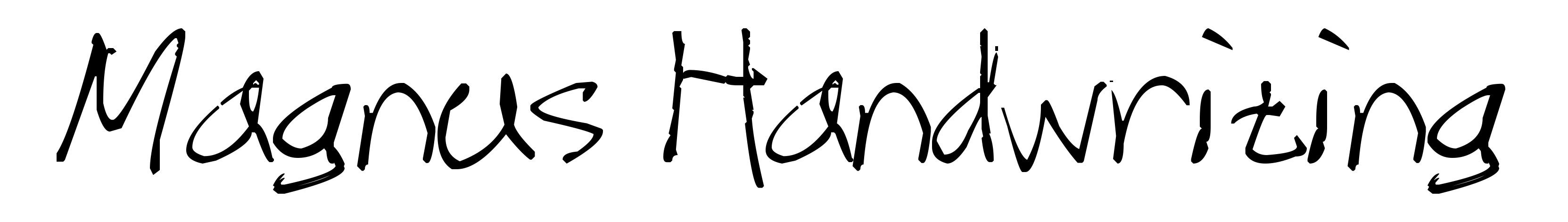 Magnus Handwriting