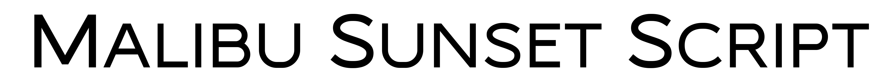 Malibu Sunset Script