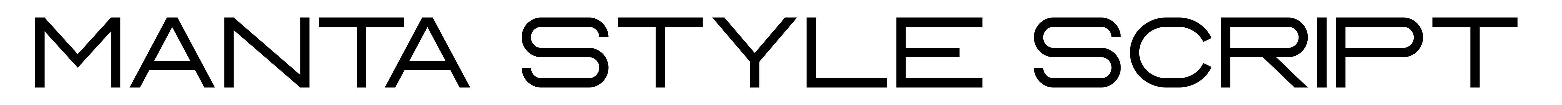 Manta Style Script