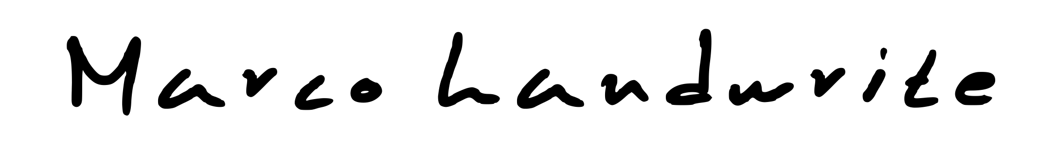 Marco handwrite