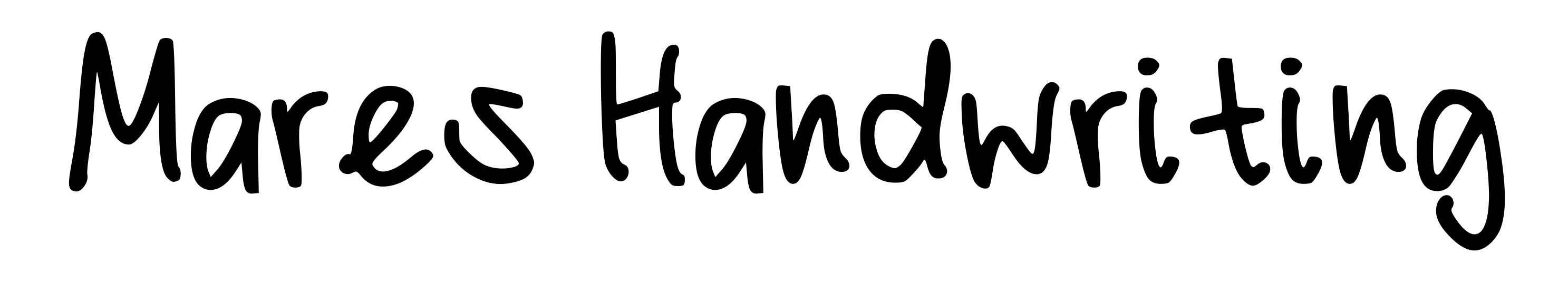 Mares Handwriting