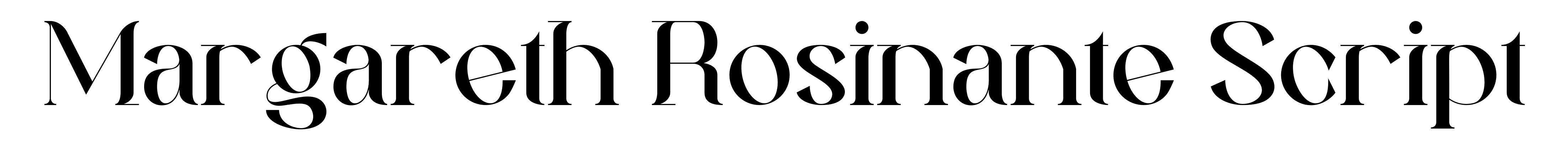 Margareth Rosinante Script