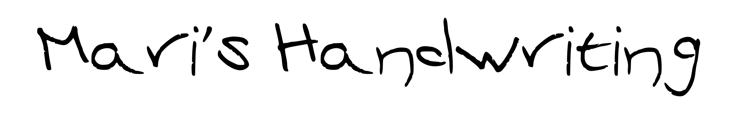 Mari's Handwriting