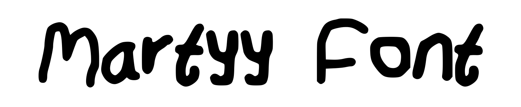 Martyy Font
