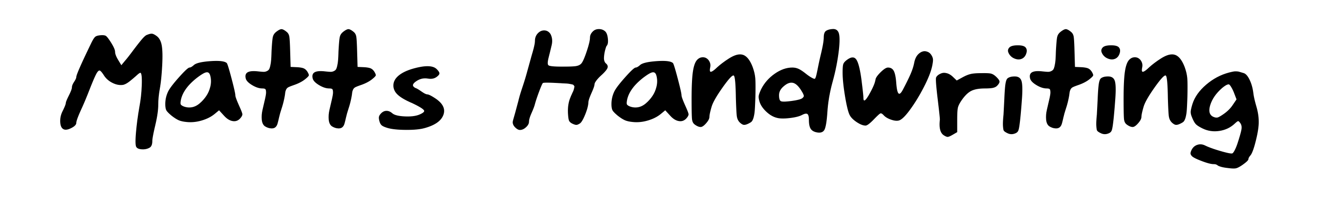 Matts Handwriting
