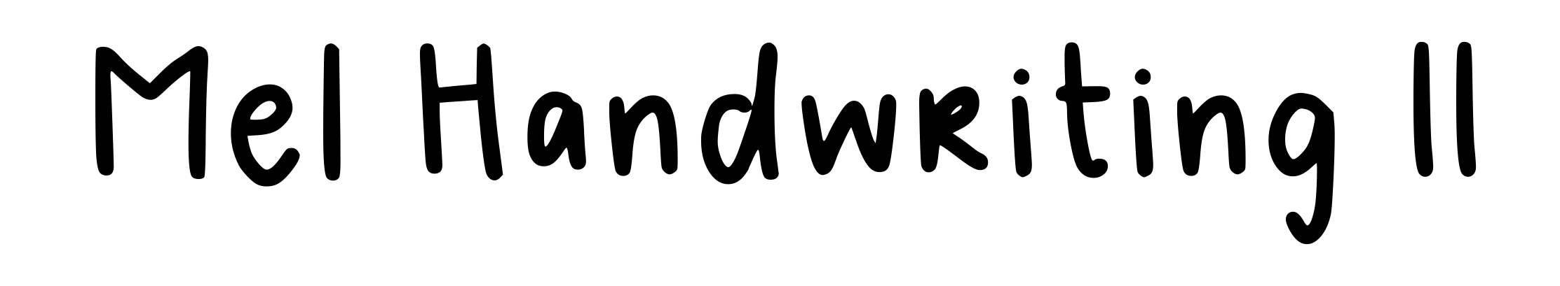 Mel Handwriting II