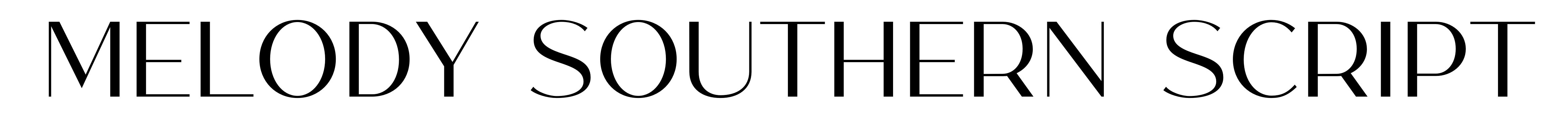 Melody Southern Script