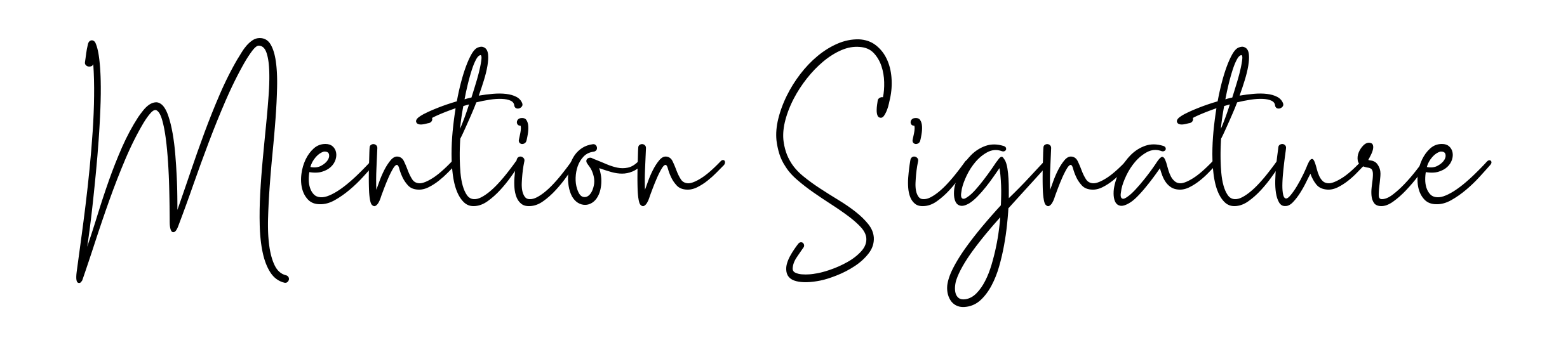 Mention Signature