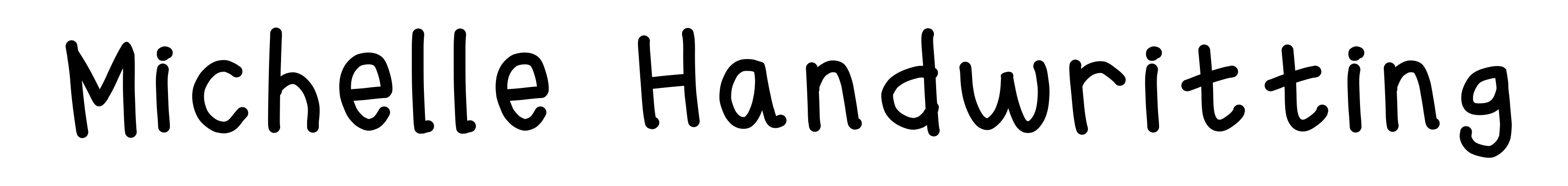 Michelle Handwritting