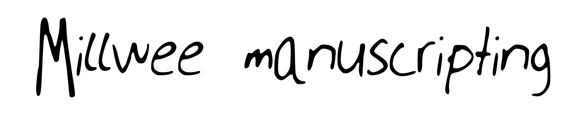 Millwee manuscripting