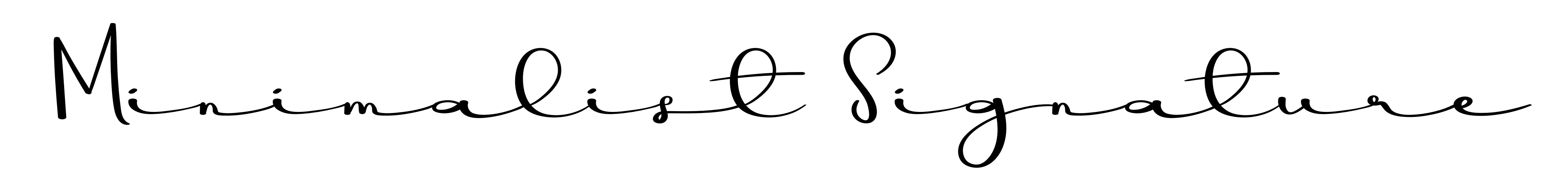 Minimalist Signature
