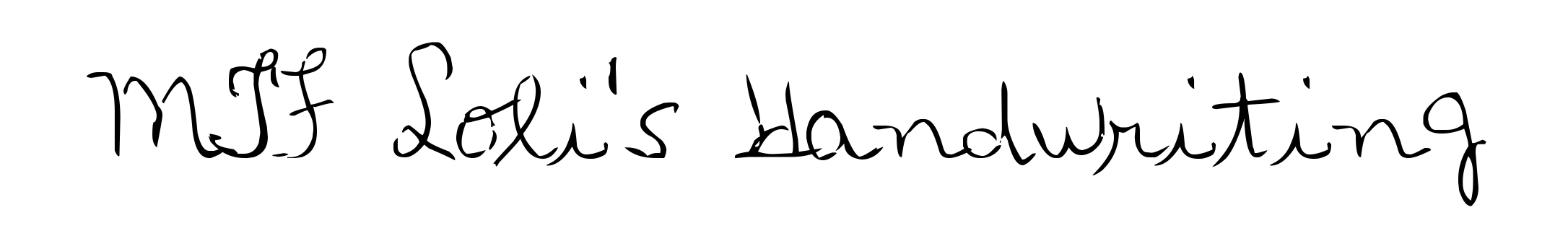 MTF Loli's Handwriting