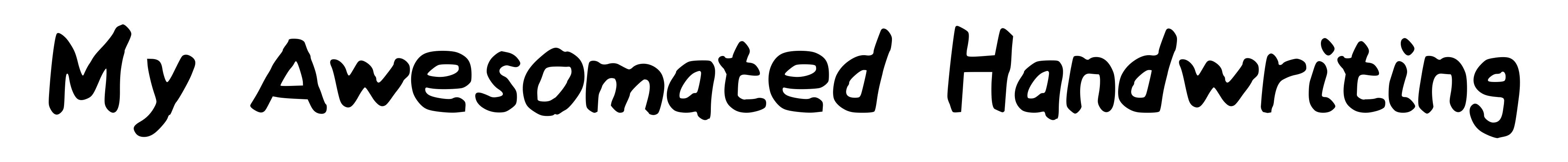 My Awesomated Handwriting