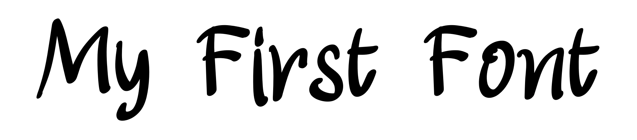 My First Font