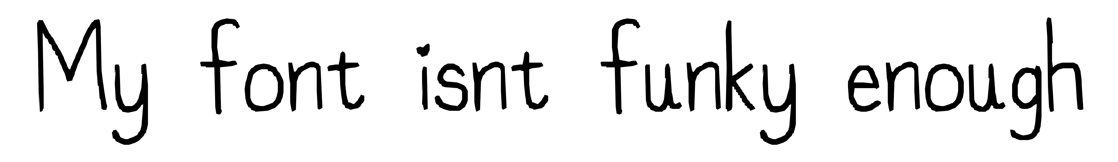 My font isnt funky enough