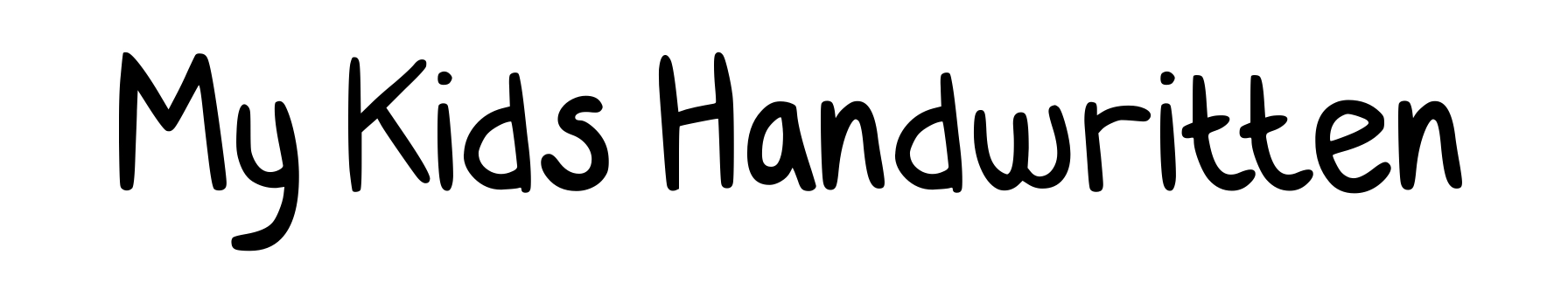 My Kids Handwritten