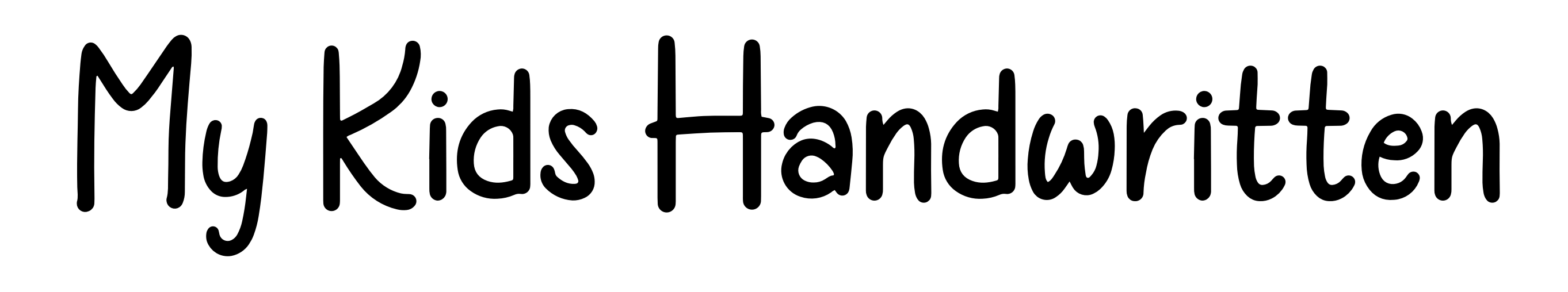 My Kids Handwritten