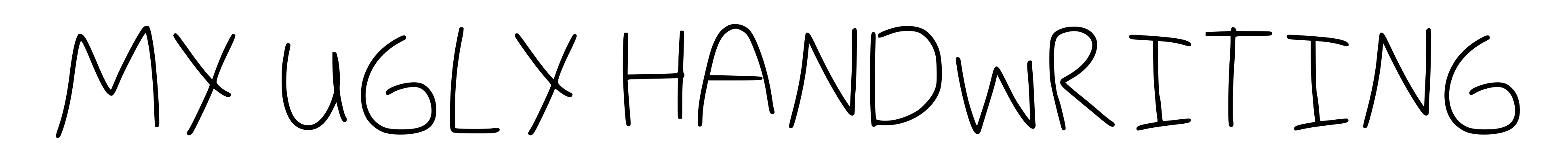 My Ugly Handwriting