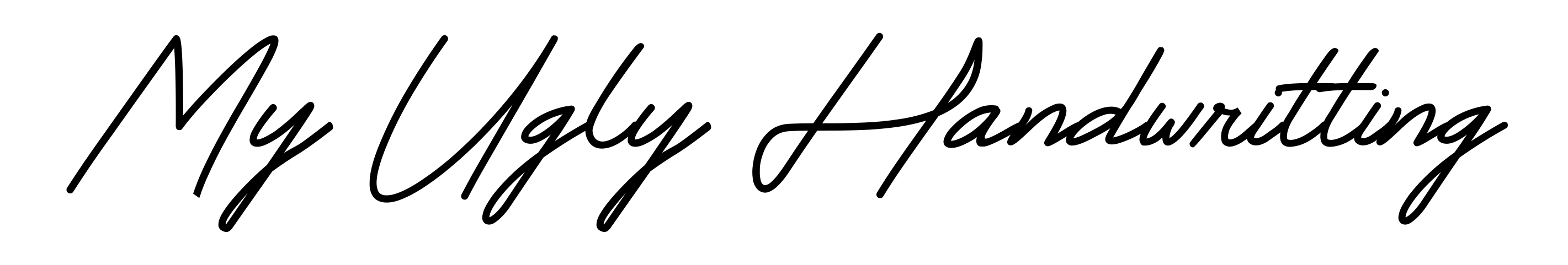 My Ugly Handwritting
