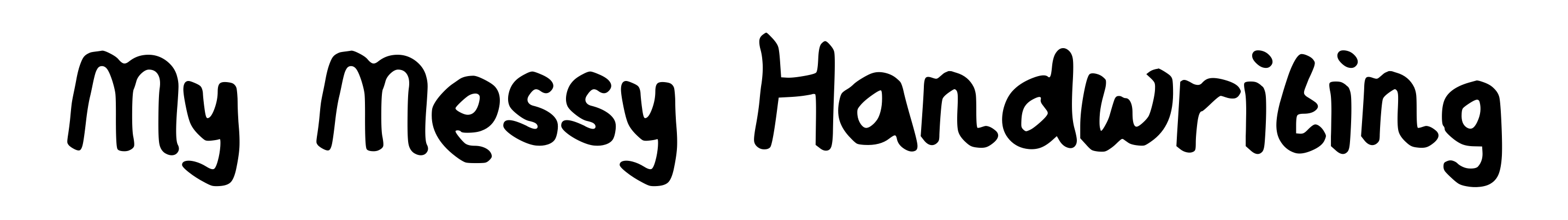 My Messy Handwriting