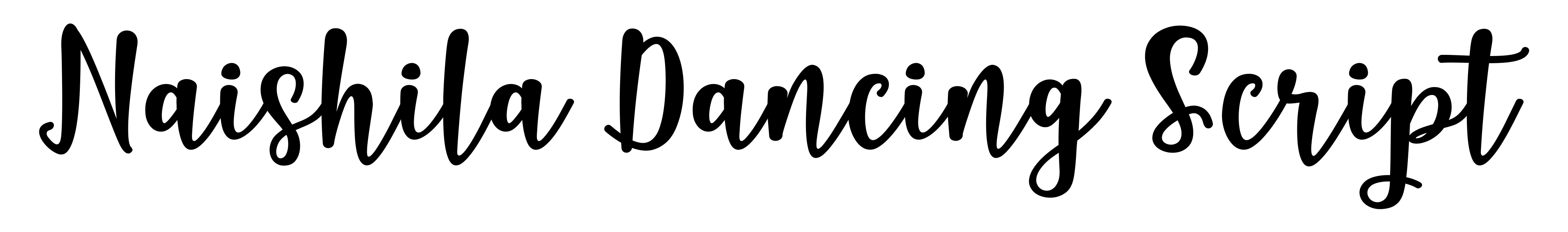 Naishila Dancing Script