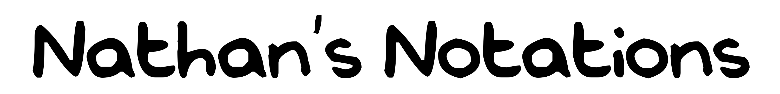 Nathan's Notations
