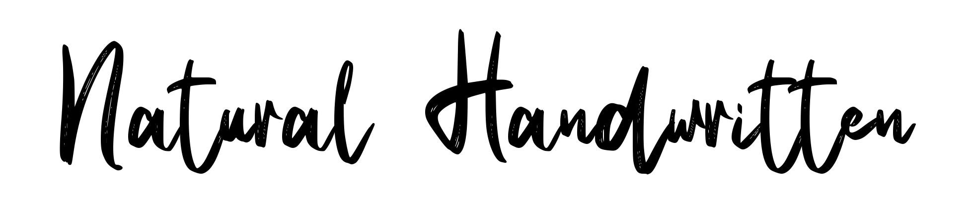 Natural Handwritten