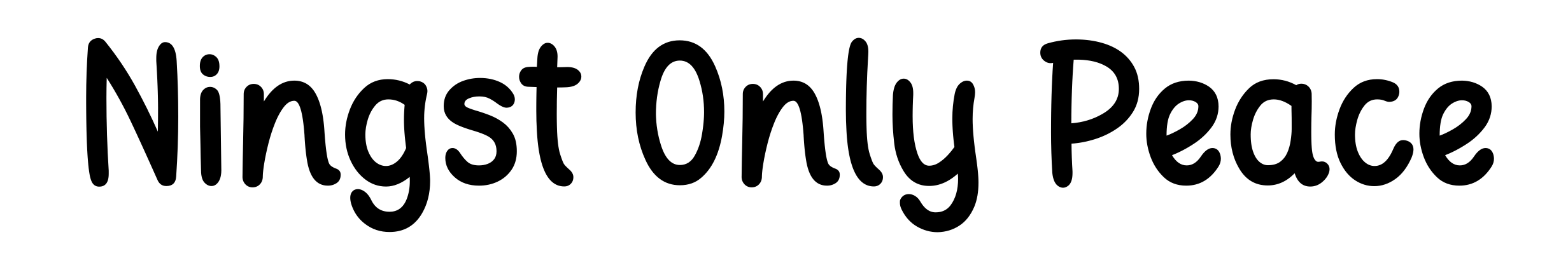 Ningst Only Peace