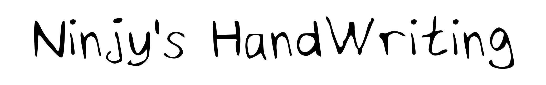 Ninjy's HandWriting