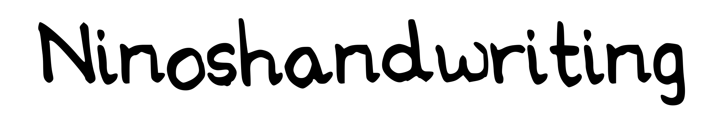 Ninoshandwriting