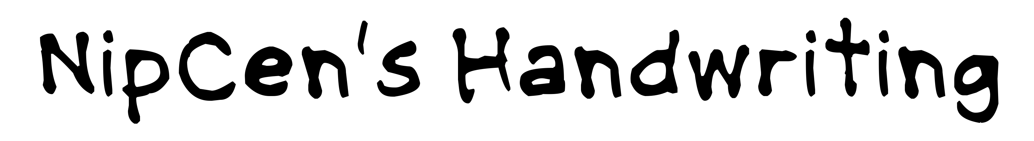 NipCen's Handwriting