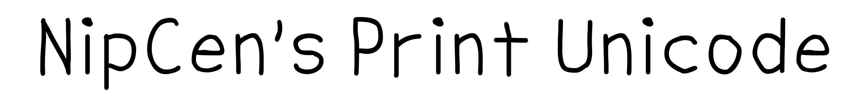 NipCen's Print Unicode