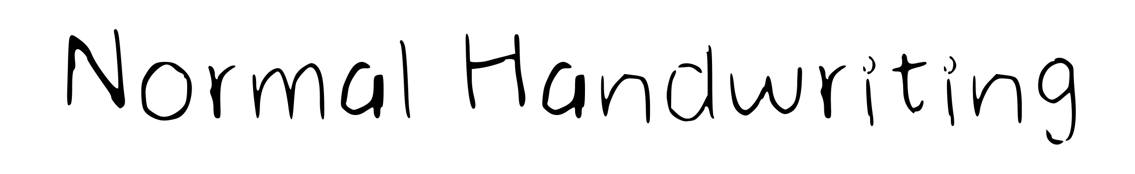 Normal Handwriting
